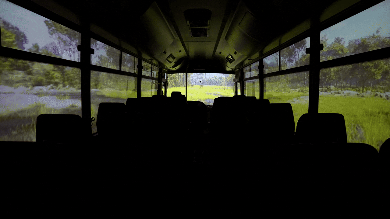 Holozoo Safari Bus T-Rex experience